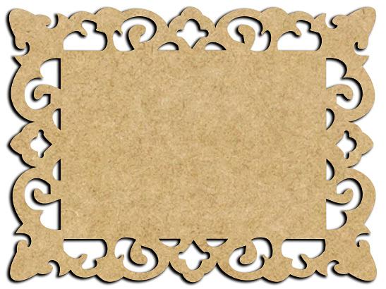Placa Retangular Arabesco