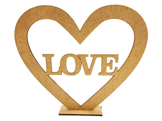 Coração Love Na Base