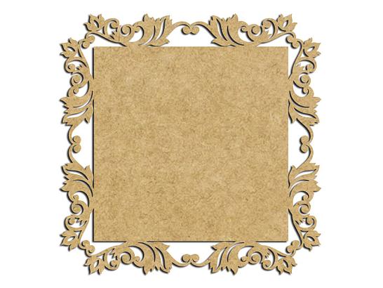 Placa Arabesco Flor Quadrada