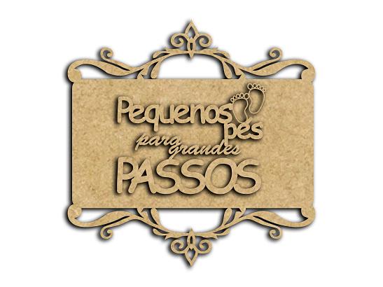 Placa Pequenos Pés Para Grandes Passos