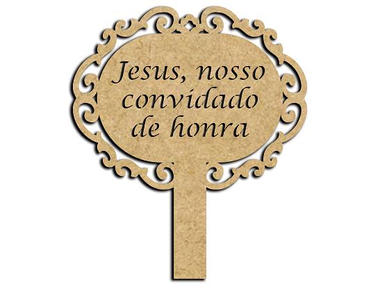 Placa Arabesco 1 Com Cabo Jesus Convidado