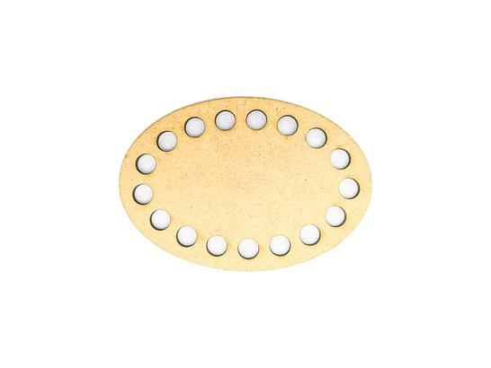 Base Crochê Oval 10cm