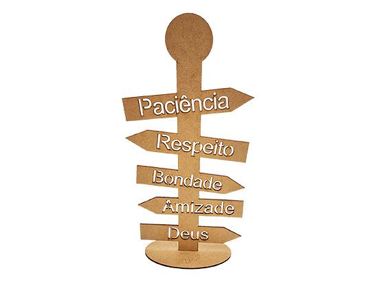 Placa Com Palavras Pequena