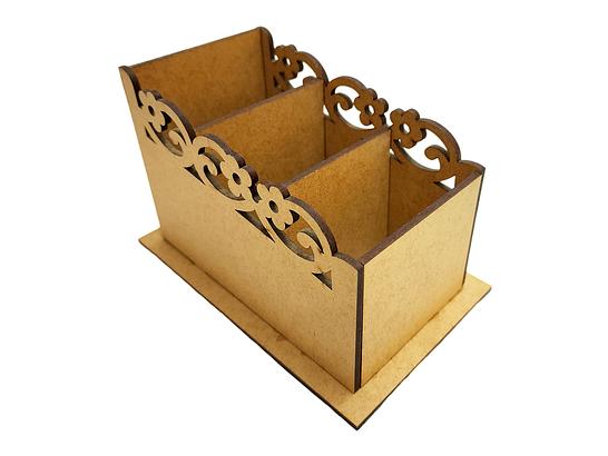 Porta Controle 3 Divisórias Flor