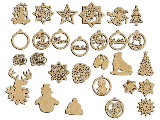 Enfeites e Bolas de Natal Pack 1