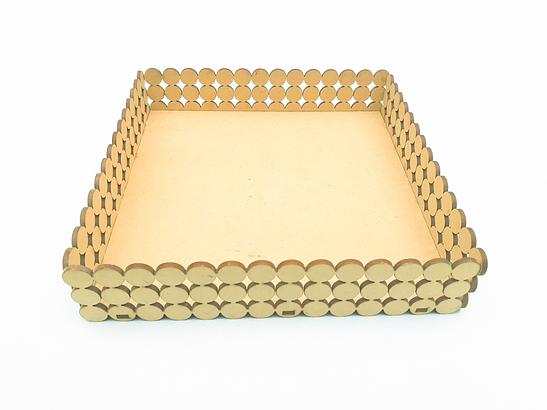 Bandeja Meia Perola Quadrada Pequena